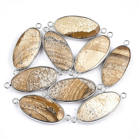 Natural Picture Jasper Links connectors G-S344-03A-1