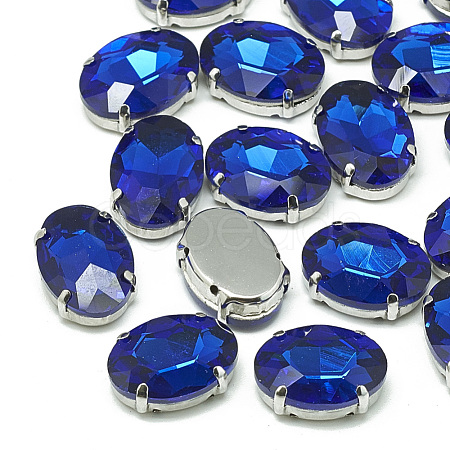 Sew on Rhinestone RGLA-T091-10x14mm-11P-1