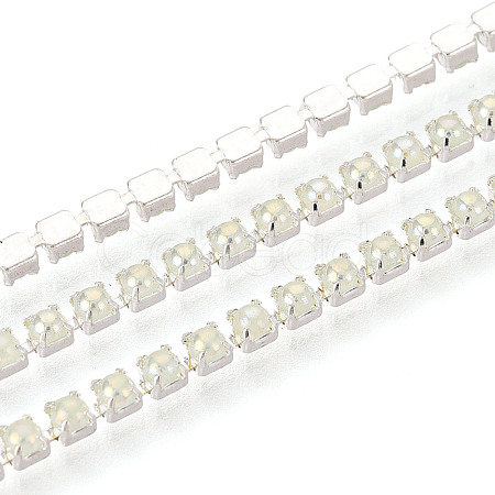 Iron & ABS Imitation Pearl Cup Chains CH-T007-01A-05-1