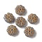 Opaque Lampwork Beads, Flower, Gray, 15x6mm, Hole: 1mm, about 45~55pcs/100g