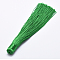 Nylon Tassels Big Pendant Decorations, Dark Sea Green, 120x10mm, Hole: 5mm