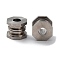 Non-Tarnish 303 Stainless Steel European Beads, Large Hole Beads, Column, Stainless Steel Color, 10x10x8.5mm, Hole: 4mm