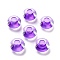 Transparent Acrylic European Beads, Large Hole Beads, Rondelle, Blue Violet, 14x8.5mm, Hole: 5.5mm, about 537pcs/500g