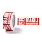 Self-Adhesive Paper Warning Tag Stickers, Rectangle with Word FRAGILE HANDLE WITH CARE Stickers Labels, for Shipping and Packing, Red, 7.5x2.5x0.009cm, 150pcs/roll