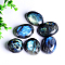 Natural Labradorite Cabochons, Irregular Oval, 20~30mm