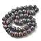 Electroplated Natural Lava Rock Beads Strands, Round, Rainbow Plated, 10mm, Hole: 1.6mm, about 43pcs/strand, 16.14''(41cm)