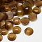 Cat Eye Cabochons, Half Round, Saddle Brown, 20x3.5~5mm