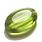 Imitation Austrian Crystal Beads, Grade AAA, K9 Glass, Faceted, Oval, Yellow Green, 13x10x5mm, Hole: 0.9~1mm