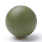 Food Grade Eco-Friendly Silicone Beads, Round, Dark Olive Green, 12mm, Hole: 2mm