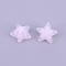 Transparent Acrylic Beads, Frosted, DIY Accessories, Clear, Star, Lavender, 16x16.5x9.5mm, Hole: 2.5mm