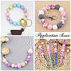 120Pcs 8 Styles Food Grade Eco-Friendly Silicone Focal Beads SIL-PA0001-02-5