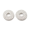 Eco-Friendly Brass Micro Pave Cubic Zirconia Linking Ring KK-G045-10P-RS-1