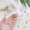 30Pcs 304 Stainless Steel Earring Hooks STAS-SP0002-07-3