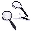 Round Acrylic Portable Clip-On Magnifying Glass AJEW-WH0673-22-1
