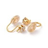 Brass Micro Pave Cubic Zirconia Ear Cuff Findings LS-KK-F898-15D-G-2