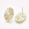 Brass Stud Earring Findings KK-T038-586G-NF-1