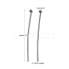 Tarnish Resistant 304 Stainless Steel Ball Head pins STAS-M010-35mm-01-5