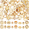 80Pcs 8 Styles Brass Spacer Beads KK-BBC0011-35-1