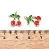 Brass Enamel Charms KK-L237-029G-02-3