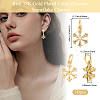 10Pcs Rack Plating Brass Micro Pave Clear Cubic Zirconia Pendants KK-BBC0021-55-2