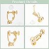 24Pcs Brass Screw On Clip-on Earring Findings KK-SP0001-20G-6