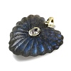 Natural Labradorite Carved Pendants G-C276-01G-10-2