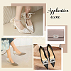 AHADEMAKER 4Pcs 2 Style Detachable Alloy Crystal Rhinestone Shoe Buckle Clips FIND-GA0002-15-7