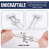 3Pcs 3 Styles 304 Stainless Steel Slide Lock Clasps STAS-UN0042-03P-5