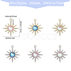 24Pcs 6 Styles Rack Plating Alloy Pendants FIND-CA0008-01-2