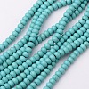 Synthetic Turquoise Beads Strands TURQ-G109-6x4mm-06-1