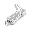 Brass Micro Pave Clear Cubic Zirconia Pendants KK-D283-34P-03-2