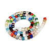 Faceted Transparent Glass Cube Beads Strands X-GLAA-R163-8c8-01-2