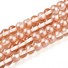 Baking Paint Transparent Glass Beads X1-DGLA-N011-6mm-04-1
