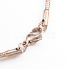 Casual Style 304 Stainless Steel Snake Chain Choker Necklaces LS-STAS-O037-05RG-2