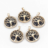 Synthetic Blue Goldstone Pendants G-S292-10D-G-1