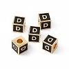 Rack Plating Brass Enamel Beads KK-B060-04G-01D-3