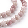 Natural Rhodonite Beads Strands G-G099-6mm-33-3