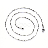 Non-Tarnish 304 Stainless Steel Coreana Chain Necklace NJEW-S420-006B-P-3