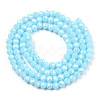 Electroplate Glass Beads Strands EGLA-A034-P3mm-A04-3