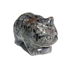 Natural Syenite Carved Healing Panda Figurines PW-WG57275-10-1