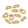 Brass Micro Pave Cubic Zirconia Enhancer Shortener Pendant Bails ZIRC-P007-03G-NR-3
