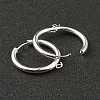 201 Stainless Steel Huggie Hoop Earring Findings STAS-P283-01M-S-2