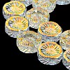 AB Color Plated Electroplate Glass Transparent Beads Strands EGLA-G037-10A-AB01-4