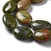 Natural Unakite Beads Strands G-P528-M17-01-4