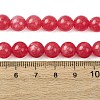 Natural White Jade Imitation Rhodonite Beads Strands X-G-I299-F15-8mm-3