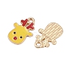 Christmas Alloy Enamel Pendants FIND-I067-02KCG-02A-2