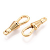 Brass Lobster Claw Clasps KK-N254-21G-2