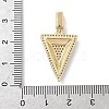 Brass Micro Pave Cubic Zirconia Pendants KK-F909-01G-02-3