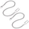 Unicraftale 2Pcs Titanium Steel Clip Pocket Watch Chain DIY-UN0003-64-1