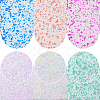 180G 6 Colors Transparent Glass Beads GLAA-PH0003-06-1